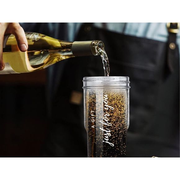 Personalized Iced Coffee Cup, Custom Beer Can Glass, boba cup with Bamboo lid, g - Picture 4 of 7